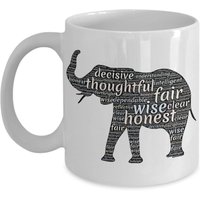 Elefant Tasse Kaffeetasse Positive Vibes Becher Unikat Geschenk Elefant Tasse Kaffeetasse Positive Vibes Becher Unikat Geschenk von CeleskyDesigns