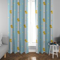 Polka Dot Enten Fenstervorhänge Gelb Blau Gardinen Vorhang Panels Kinderzimmer Fensterbehandlung Polka Dot Enten Fenstervorhänge Gelb Blau Gardinen Vorhang Panels Kinderzimmer Fensterbehandlung von CeleskyDesigns