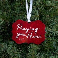 Adoption Warten Sie Beten Zu Hause Weihnachtsverzierung - Metallverzierung Datierte Zweiseitige Verzierung von CelesteComm