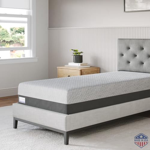 Celestial Sleep Gel-Memory-Schaum-Matratze in einer Box, hergestellt in den USA, CertiPUR-US-Bett, 25,4 cm, Größe M – TwinXL Celestial Sleep Gel-Memory-Schaum-Matratze in einer Box, hergestellt in den USA, CertiPUR-US-Bett, 25,4 cm, Größe M – TwinXL von Celestial Sleep