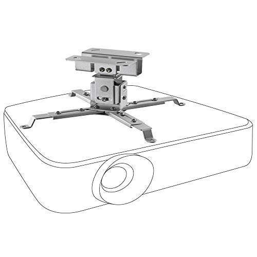 celexon universal Beamer-Decken-Halterung MultiCel1200S Silber | neigbarer & schwenkbarer Projektor-Halter mit 12 cm Deckenabstand | Tragkraft max. 25Kg celexon universal Beamer-Decken-Halterung MultiCel1200S Silber | neigbarer & schwenkbarer Projektor-Halter mit 12 cm Deckenabstand | Tragkraft max. 25Kg von celexon