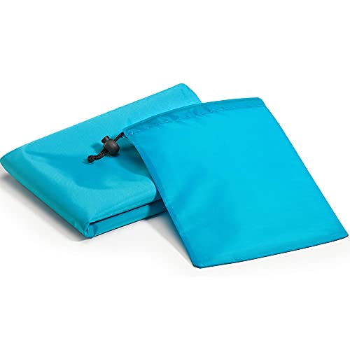 CelinaSun Outdoordecke 200x200 cm blau PES Taschen Stranddecke Picknick Decke Ultraleicht schnelltrocknend Unterlage von CelinaSun