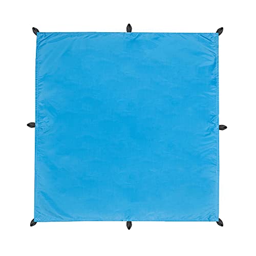 CelinaSun Sonnensegel PES UPF 50+ Outdoor Quadrat 3 x 3m blau Sonnendach Backpacking Zeltplane Ultraleicht Tragebeutel von CelinaSun