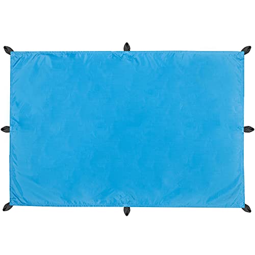 CelinaSun Sonnensegel PES UPF 50+ Outdoor Rechteck 3 x 4m blau Sonnendach Backpacking Zeltplane Ultraleicht Tragebeutel von CelinaSun