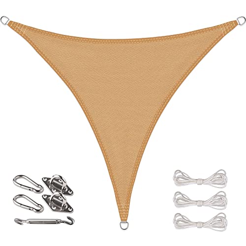 CelinaSun Sonnensegel Set Befestigung V2A Basic HDPE Dreieck gleichseitig 4 x 4 x 4 m sandbeige Sonnenschutz atmungsaktiv CelinaSun Sonnensegel Set Befestigung V2A Basic HDPE Dreieck gleichseitig 4 x 4 x 4 m sandbeige Sonnenschutz atmungsaktiv von CelinaSun