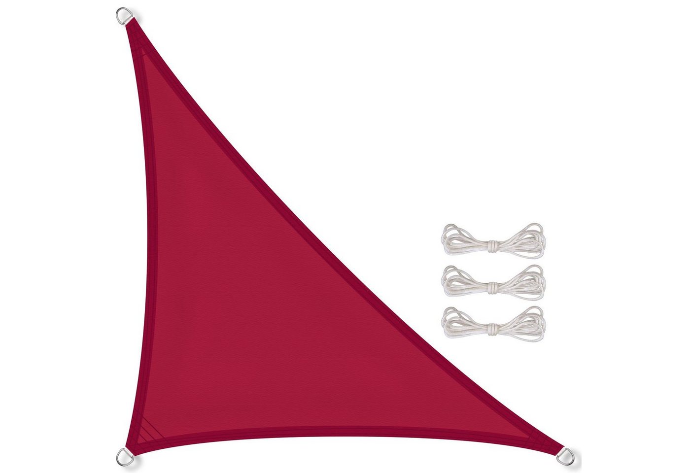 CelinaSun Sonnensegel Sonnenschutz Tarp PES wasserabweisend Dreieck 3x3x3m rot von CelinaSun