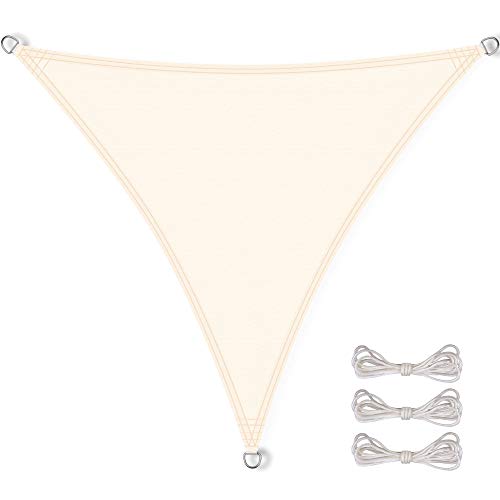 CelinaSun Sonnensegel wasserdicht PES Dreieck gleichseitig 4x4x4m Creme weiß UPF 50+ Premium Sonnenschutz inkl Befestigungsseile CelinaSun Sonnensegel wasserdicht PES Dreieck gleichseitig 4x4x4m Creme weiß UPF 50+ Premium Sonnenschutz inkl Befestigungsseile von CelinaSun