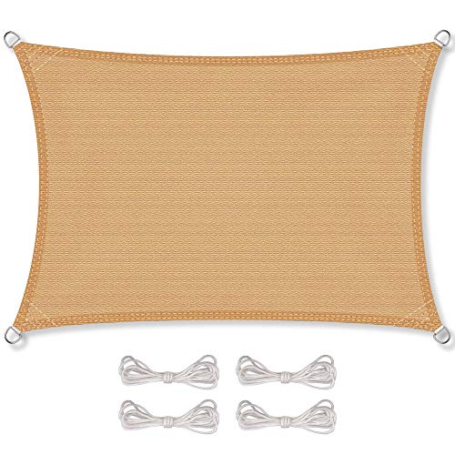 CelinaSun Sonnensegel inkl Befestigungsseile HDPE Basic Rechteck 2 x 3 m sandbeige Sonnenschutz atmungsaktiv CelinaSun Sonnensegel inkl Befestigungsseile HDPE Basic Rechteck 2 x 3 m sandbeige Sonnenschutz atmungsaktiv von CelinaSun