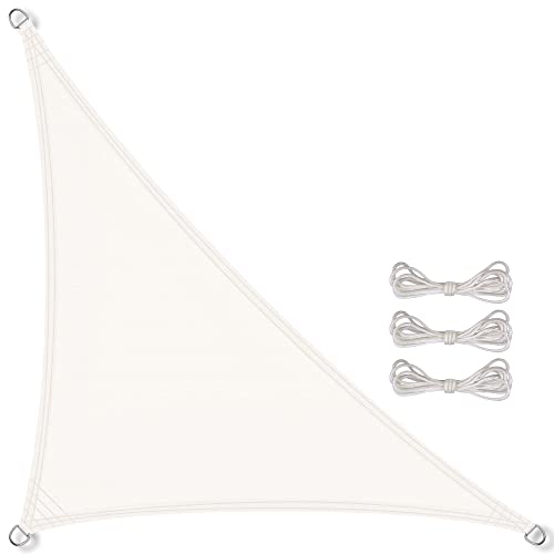 CelinaSun Sonnensegel inkl Befestigungsseile Premium PES wasserabweisend imprägniert Dreieck rechtwinklig 3 x 3 x 4,25 m weiß CelinaSun Sonnensegel inkl Befestigungsseile Premium PES wasserabweisend imprägniert Dreieck rechtwinklig 3 x 3 x 4,25 m weiß von CelinaSun