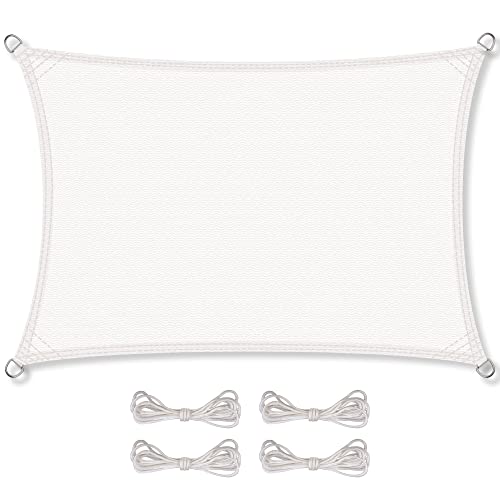 CelinaSun Sonnensegel inkl Befestigungsseile Premium HDPE wetterbeständig atmungsaktiv Rechteck 3,5 x 4,5 m weiß CelinaSun Sonnensegel inkl Befestigungsseile Premium HDPE wetterbeständig atmungsaktiv Rechteck 3,5 x 4,5 m weiß von CelinaSun