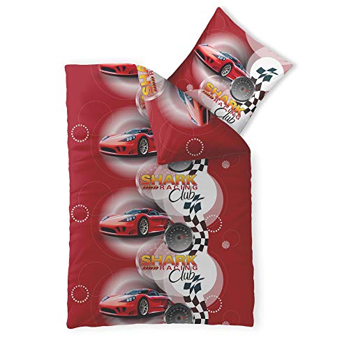 CelinaTex Fashion Fun Kinderbettwäsche 135 x 200 cm 2teilig Baumwolle Bettbezug Rennauto rot weiß CelinaTex Fashion Fun Kinderbettwäsche 135 x 200 cm 2teilig Baumwolle Bettbezug Rennauto rot weiß von CelinaTex