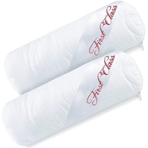 CelinaTex First Class Nackenrolle 2er Set 40 x 15 cm Mikrofaser Kissen Hohlfaser Nackenkissen atmungsaktiv Kochfest mit Reißverschluss Kugelfaserfüllung CelinaTex First Class Nackenrolle 2er Set 40 x 15 cm Mikrofaser Kissen Hohlfaser Nackenkissen atmungsaktiv Kochfest mit Reißverschluss Kugelfaserfüllung von CelinaTex