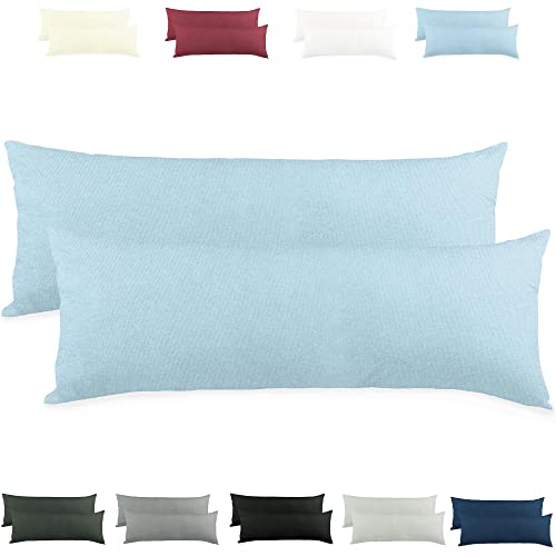 CelinaTex Active Seitenschläferkissen Bezug Doppelpack Set 40x200 Aqua blau Baumwolle Jersey Stillkissen Kissenhülle 5001565 CelinaTex Active Seitenschläferkissen Bezug Doppelpack Set 40x200 Aqua blau Baumwolle Jersey Stillkissen Kissenhülle 5001565 von CelinaTex