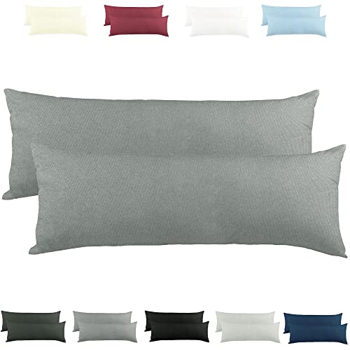 CelinaTex Active Seitenschläferkissen Bezug Doppelpack Set 40x200 dunkel grau Baumwolle Jersey Stillkissen Kissenhülle 5001569 CelinaTex Active Seitenschläferkissen Bezug Doppelpack Set 40x200 dunkel grau Baumwolle Jersey Stillkissen Kissenhülle 5001569 von CelinaTex