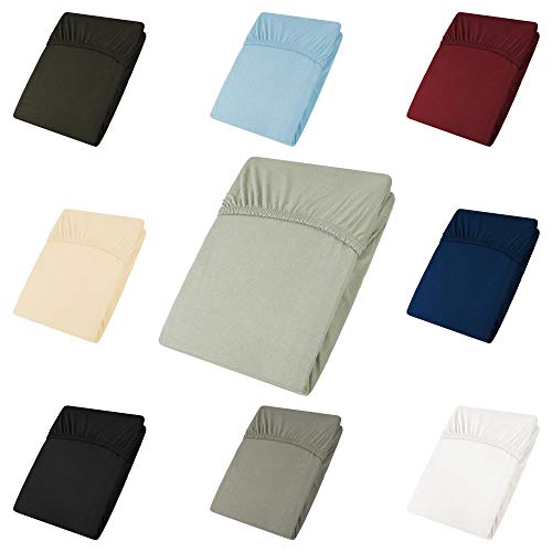 CelinaTex Active Spannbettlaken 200x200-200x220 cm Silber grau Baumwolle Bettlaken Jersey Laken CelinaTex Active Spannbettlaken 200x200-200x220 cm Silber grau Baumwolle Bettlaken Jersey Laken von CelinaTex