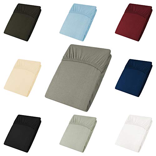 CelinaTex Active Topper Spannbettlaken 200x200-200x220 cm dunkel grau Baumwolle Bettlaken Jersey Laken CelinaTex Active Topper Spannbettlaken 200x200-200x220 cm dunkel grau Baumwolle Bettlaken Jersey Laken von CelinaTex