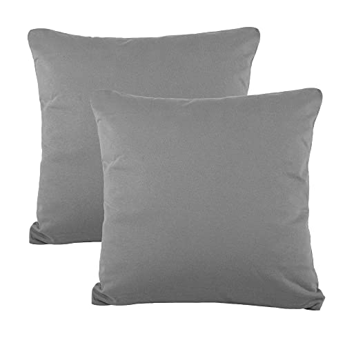 CelinaTex BeBasic Kissenbezug Doppelpack 40 x 40 cm dunkel grau Mikrofaser Dekokissen Bezug Jersey CelinaTex BeBasic Kissenbezug Doppelpack 40 x 40 cm dunkel grau Mikrofaser Dekokissen Bezug Jersey von CelinaTex