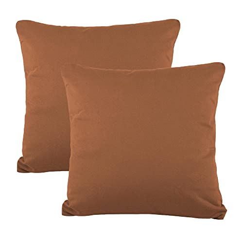 CelinaTex BeBasic Kissenbezug Doppelpack 40 x 40 cm kastanien braun Mikrofaser Dekokissen Bezug Jersey von CelinaTex
