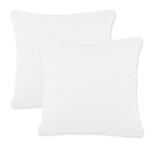 CelinaTex BeBasic Kissenbezug Doppelpack 40 x 40 cm weiß Mikrofaser Dekokissen Bezug Jersey von CelinaTex