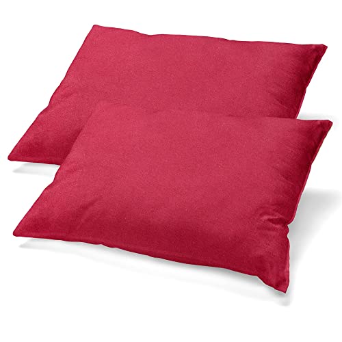 CelinaTex BeBasic Kissenbezug Doppelpack 40 x 80 cm Bordeaux rot Mikrofaser Kopfkissen Bezug Jersey CelinaTex BeBasic Kissenbezug Doppelpack 40 x 80 cm Bordeaux rot Mikrofaser Kopfkissen Bezug Jersey von CelinaTex