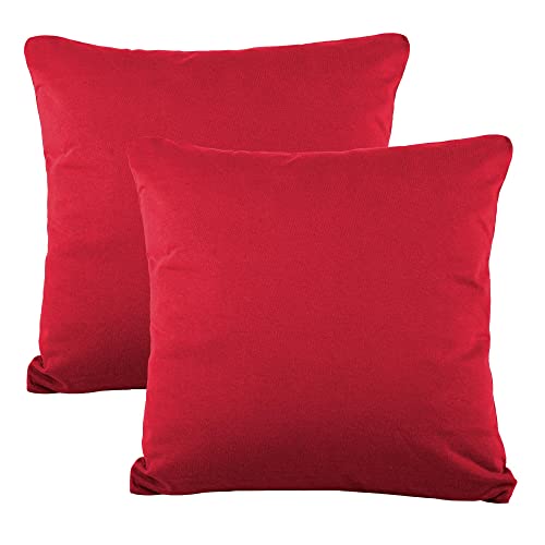 CelinaTex BeBasic Kissenbezug Doppelpack 80 x 80 cm Rubin rot Mikrofaser Kopfkissen Bezug Jersey CelinaTex BeBasic Kissenbezug Doppelpack 80 x 80 cm Rubin rot Mikrofaser Kopfkissen Bezug Jersey von CelinaTex