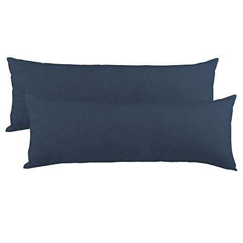 CelinaTex BeNature Kissenbezug Doppelpack 40 x 145 cm dunkel blau Baumwolle Seitenschläferkissen Bezug Jersey von CelinaTex