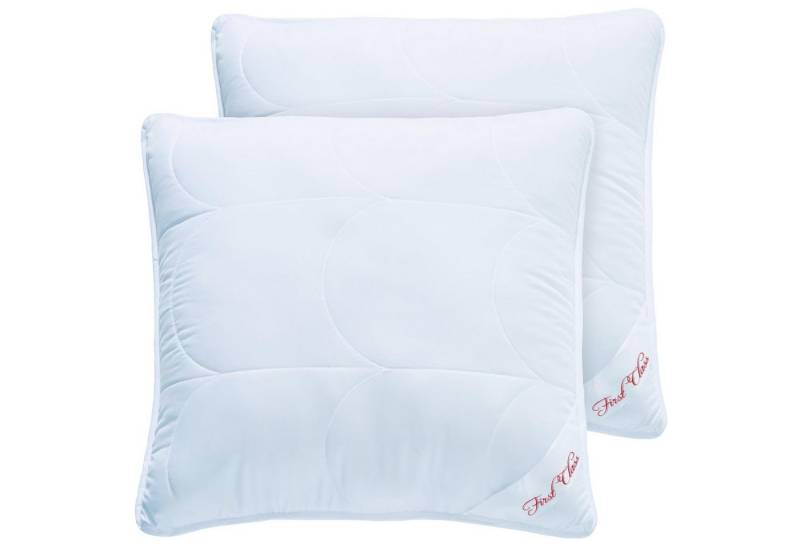 CelinaTex Bettdecke, Kopfkissen + Topper First Class Mikrofaser Kopfkissen Bettkissen 2er Set 80x80cm 2x1200g von CelinaTex