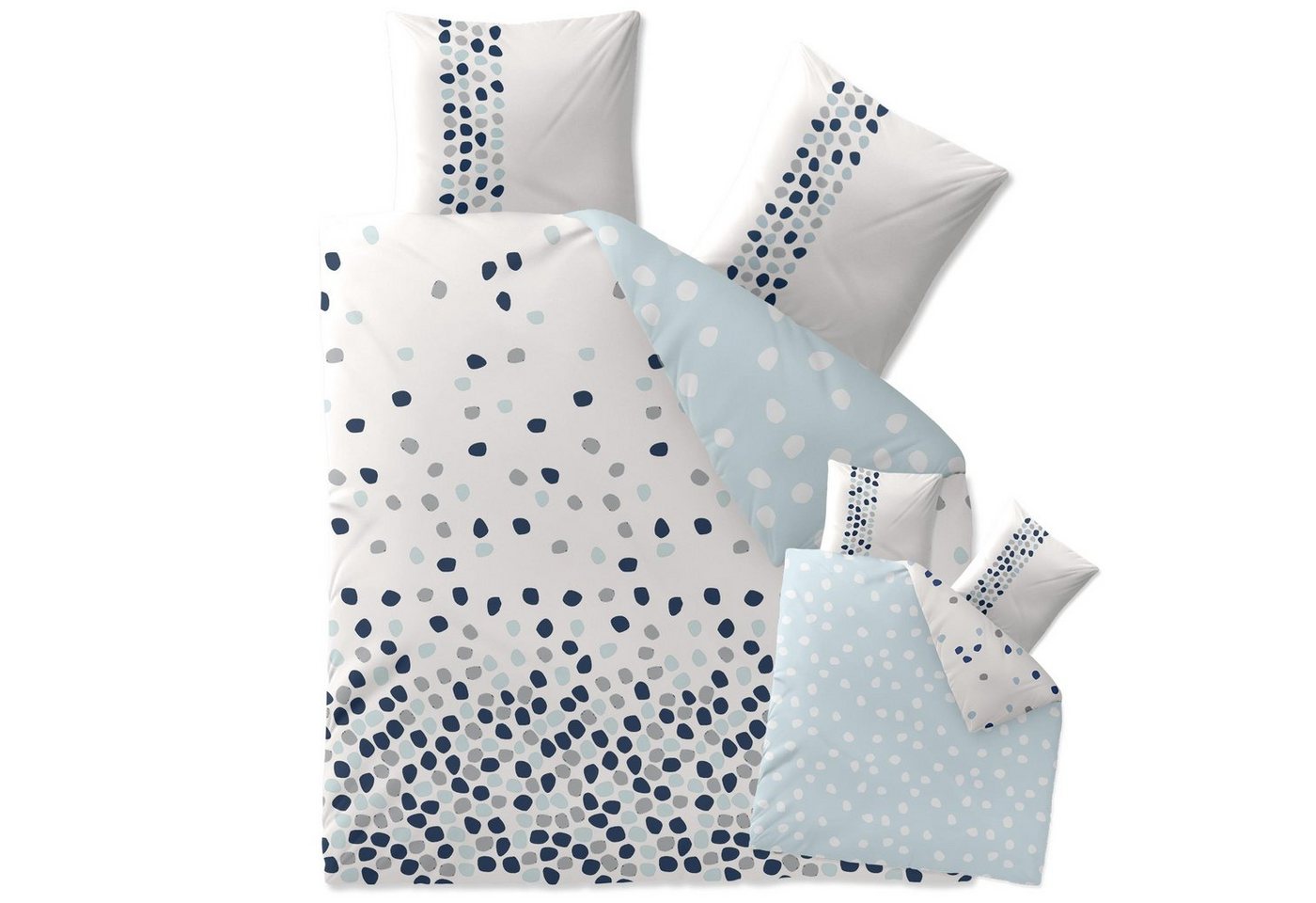 CelinaTex Bettwäsche Fashion Bettgarnitur Renforcé Reißverschluss 200x220cm Iris, Baumwolle, 3 teilig von CelinaTex