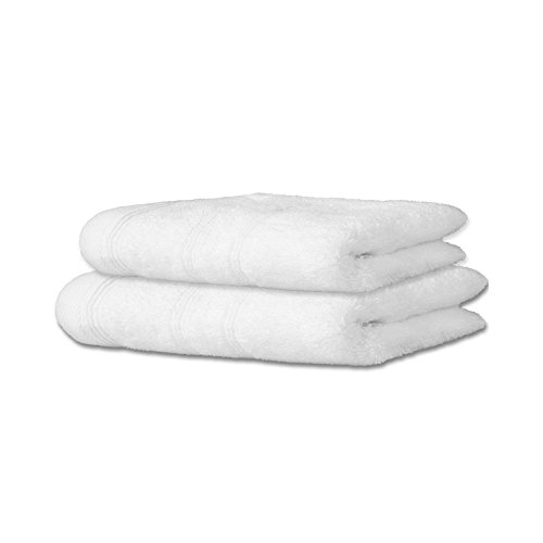 CelinaTex Capri Handtuch-Set 2teilig 1x 80 x 200 cm 1x 70 x 140 cm weiß Baumwolle Frotteehandtuch von CelinaTex