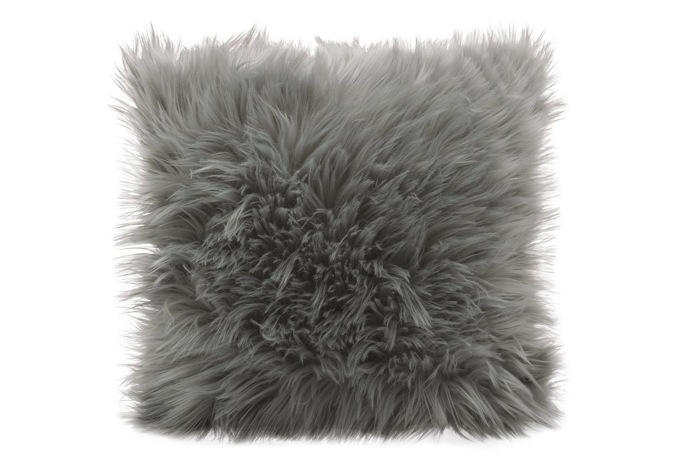 CelinaTex Dekokissen Cuddly Deko Kissen Zierkissen Sofakissen Fell-Imitat 45x45cm grau, flauschig,kuschelweich,weich,Wohnraumdekoration,waschbar,dekorativ von CelinaTex