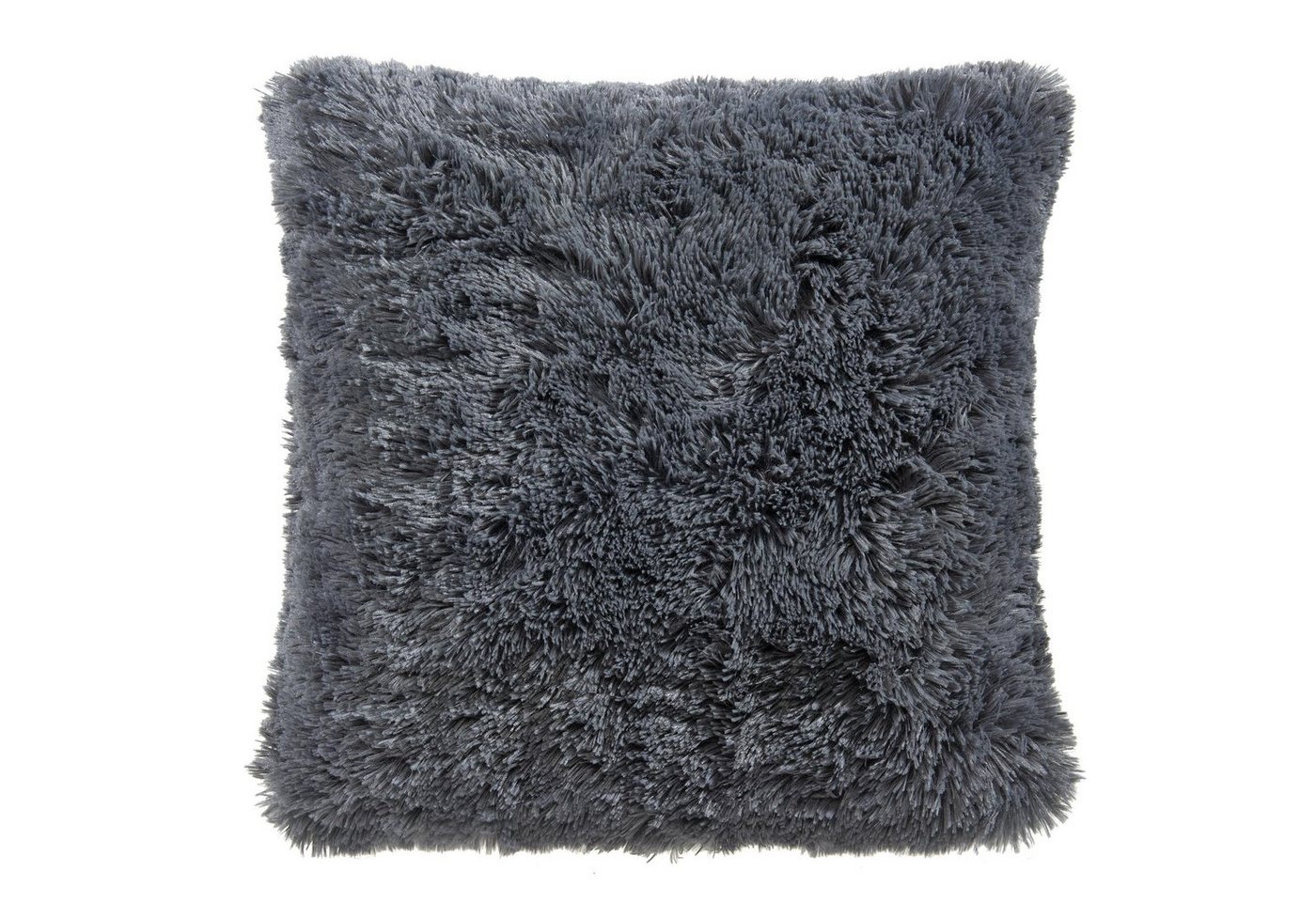 CelinaTex Dekokissen Shetland Deko Kissen Zierkissen Sofakissen Flokati 45x45cm grau, flauschig,kuschelweich,weich,Wohnraumdekoration,waschbar,effektvoll von CelinaTex