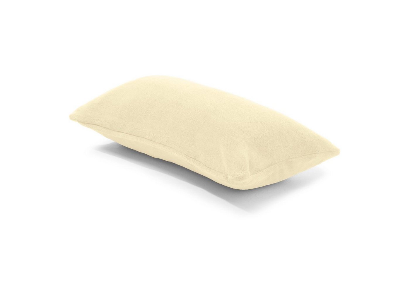 CelinaTex Dekokissen Xanio Deko Kissen Zierkissen Kopfkissen Sofa Fleece 45x45cm cremeweiß, anschmiegsam,bügelfrei,flauschig,kuschelweich,leicht beziehbar von CelinaTex