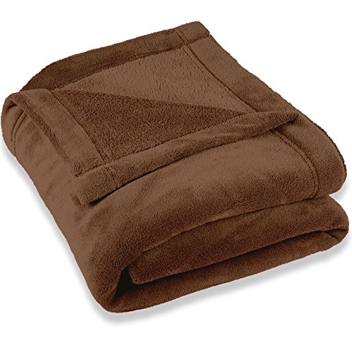 CelinaTex Flauschige Kuscheldecke XXL 220 x 240 cm braun Decke Sofa warm Wohndecke weich Mikrofaser Fleece Oeko-TEX Montreal von CelinaTex