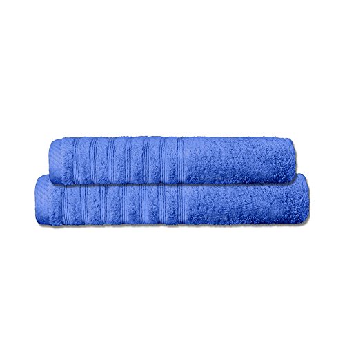 CelinaTex Pisa Handtuch-Set 2teilig 1x 70 x 140 cm 1x 80 x 200 cm royal blau Baumwolle Frottee Handtuch von CelinaTex