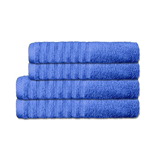 CelinaTex Pisa Handtuch-Set 4teilig 2X 70 x 140 cm 2X 80 x 200 cm royal blau Baumwolle Frottee Handtuch von CelinaTex