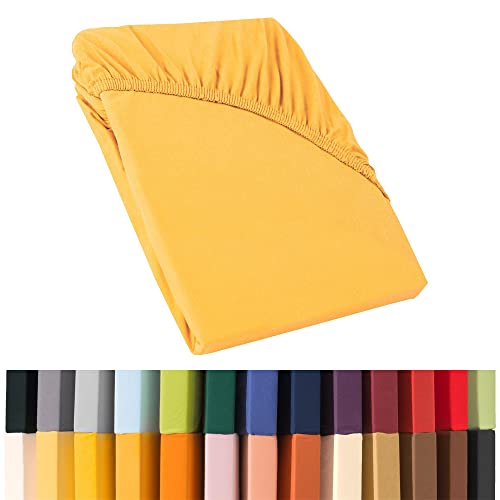 CelinaTex Relax Boxspringbett Wasserbett Spannbettlaken 180x200-200x220 cm mais gelb Jersey Mako Baumwolle 160g/qm Laken CelinaTex Relax Boxspringbett Wasserbett Spannbettlaken 180x200-200x220 cm mais gelb Jersey Mako Baumwolle 160g/qm Laken von CelinaTex