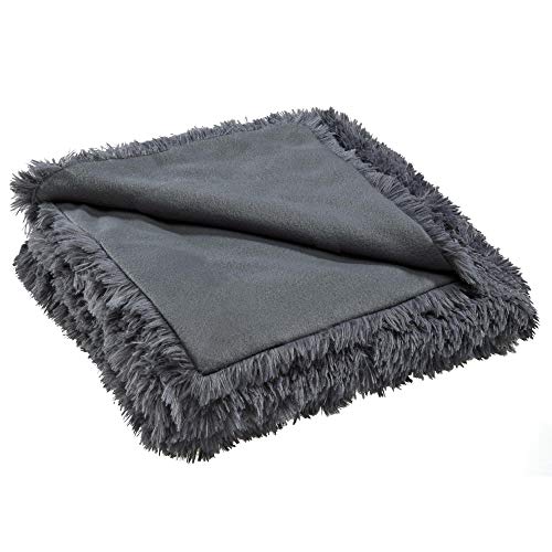 CelinaTex Shetland Bettwäsche 140 x 200 cm 2-teilig grau Polar-Fleece Bettbezug Flokati Optik Bett Garnitur von CelinaTex