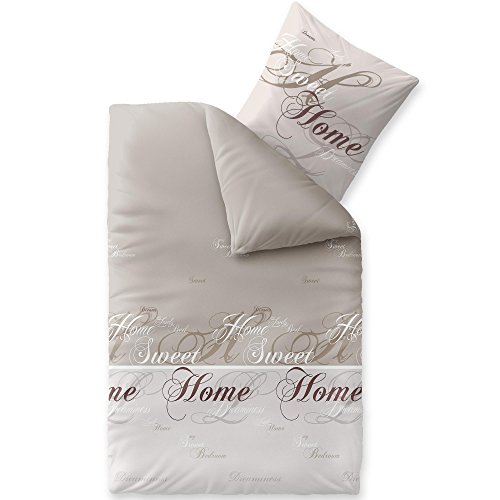 CelinaTex Touchme Biber Bettwäsche 135 x 200 cm 2teilig Baumwolle Bettbezug, Set, Bettgarnitur für Sommer und Winter, ganzjährig, pflegeleicht, Sarah Wörter beige braun weiß CelinaTex Touchme Biber Bettwäsche 135 x 200 cm 2teilig Baumwolle Bettbezug, Set, Bettgarnitur für Sommer und Winter, ganzjährig, pflegeleicht, Sarah Wörter beige braun weiß von CelinaTex