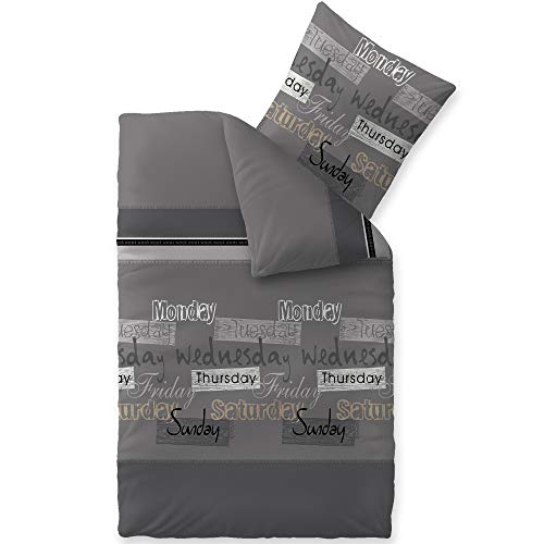 CelinaTex Touchme Biber Bettwäsche 155 x 220 cm 2teilig Baumwolle Bettbezug, Set, Bettgarnitur für Sommer und Winter, ganzjährig, pflegeleicht, Carla grau anthrazit schwarz CelinaTex Touchme Biber Bettwäsche 155 x 220 cm 2teilig Baumwolle Bettbezug, Set, Bettgarnitur für Sommer und Winter, ganzjährig, pflegeleicht, Carla grau anthrazit schwarz von CelinaTex