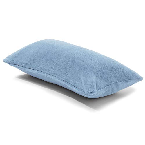 CelinaTex Xanio Dekokissen mit Innenkissen 40 x 80 cm hell blau Coral-Fleece Sofakissen Mikrofaser Kuschelkissen von CelinaTex