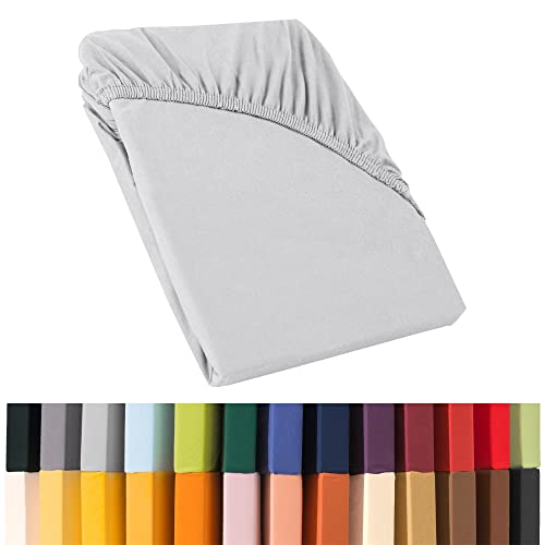 CelinaTex Relax Boxspringbett Wasserbett Spannbettlaken 140x200-160x220 cm Silber grau Jersey Mako Baumwolle 160g/qm Laken CelinaTex Relax Boxspringbett Wasserbett Spannbettlaken 140x200-160x220 cm Silber grau Jersey Mako Baumwolle 160g/qm Laken von CelinaTex