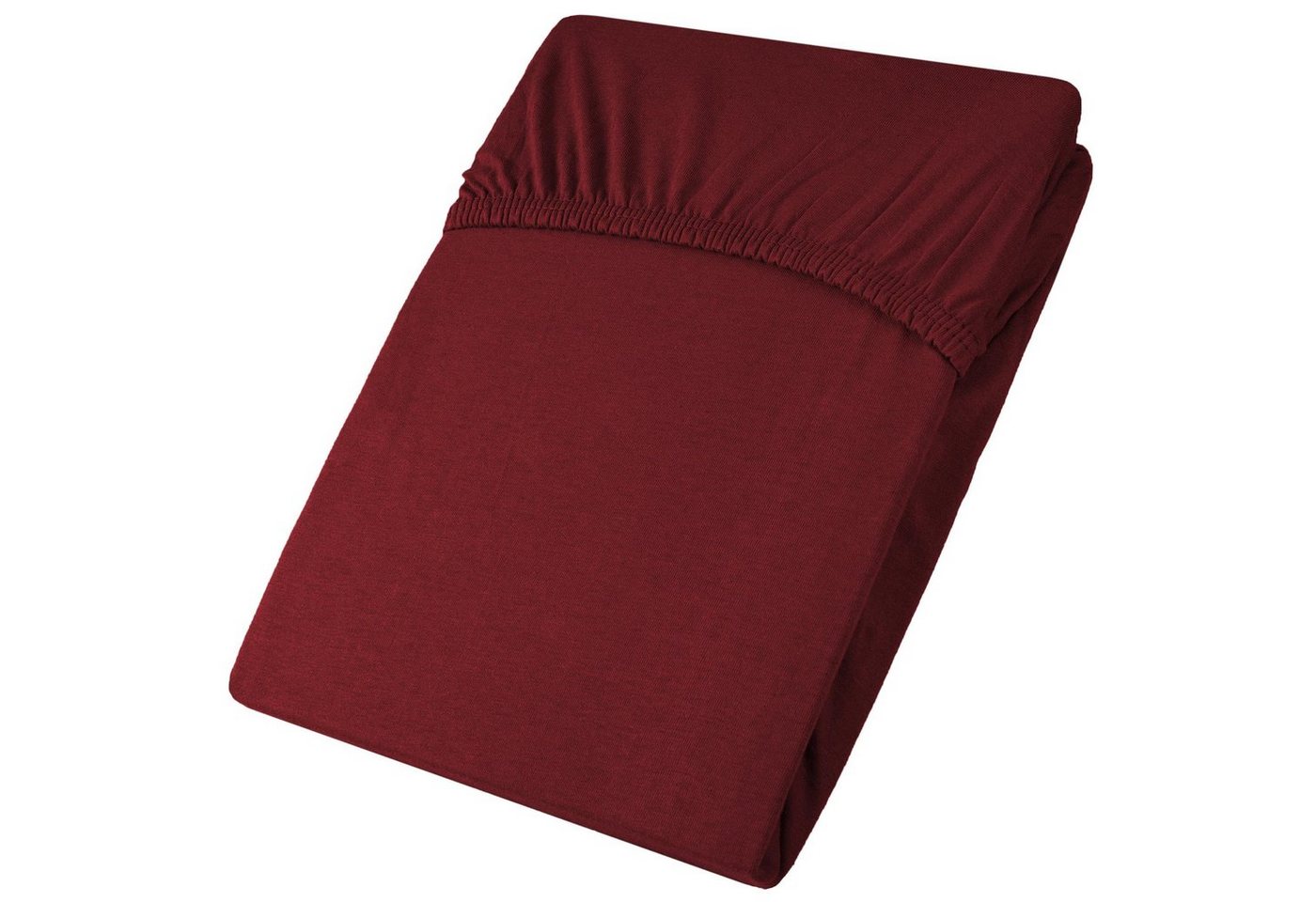 Spannbettlaken Active Spannlaken Jersey 90x200-100x200cm bordeaux, CelinaTex, Baumwolle, (1 Stück), atmungsaktiv,bügelfrei,formbeständig,für herkömmliche Matratzen von CelinaTex