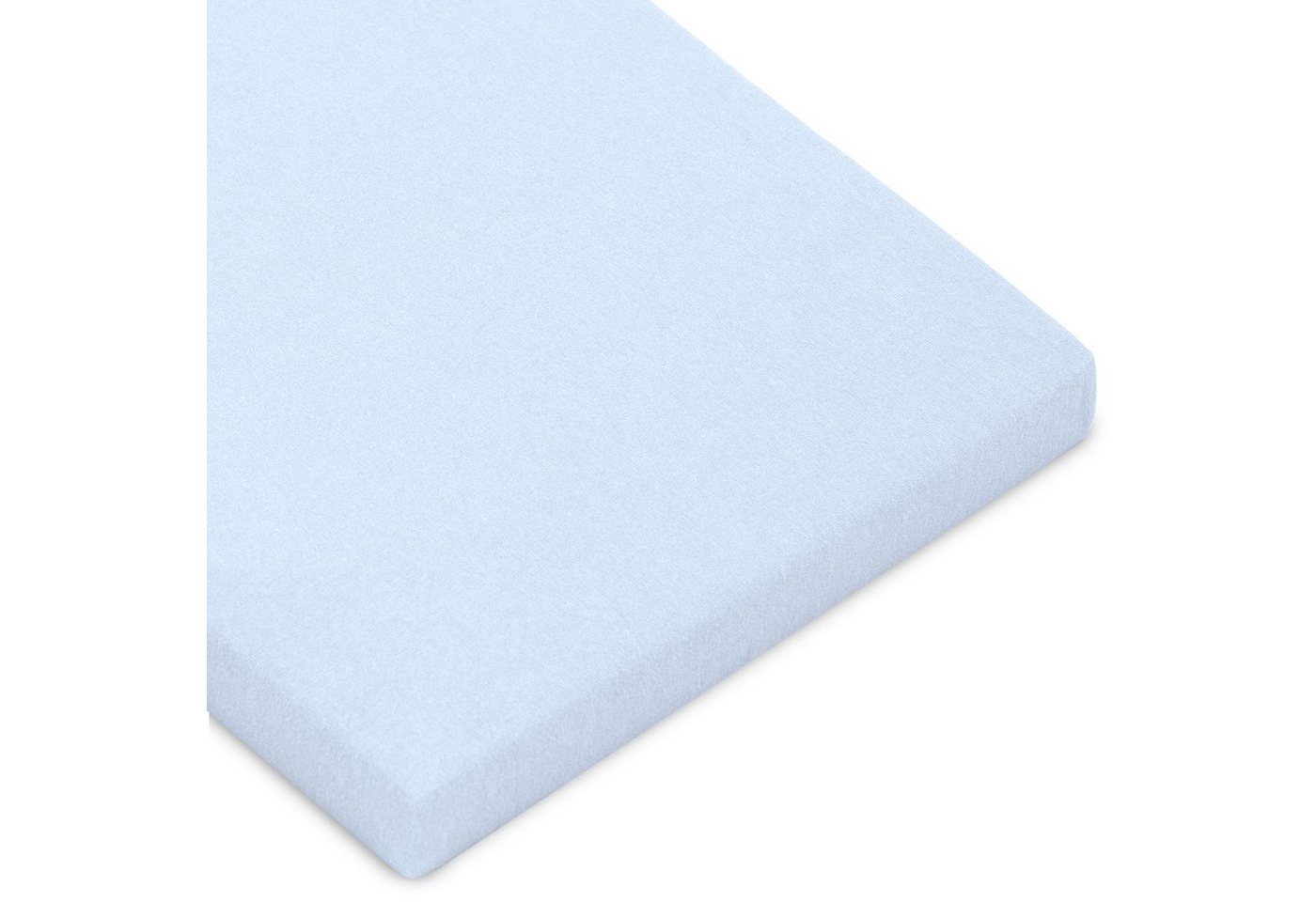 Spannbettlaken Casca Topper Spannbetttuch Elastan 90x200-100x220cm aquablau, CelinaTex, Baumwolle, (1 Stück), bügelfrei,dauerelastisch und weich,extrem feine Fasern von CelinaTex