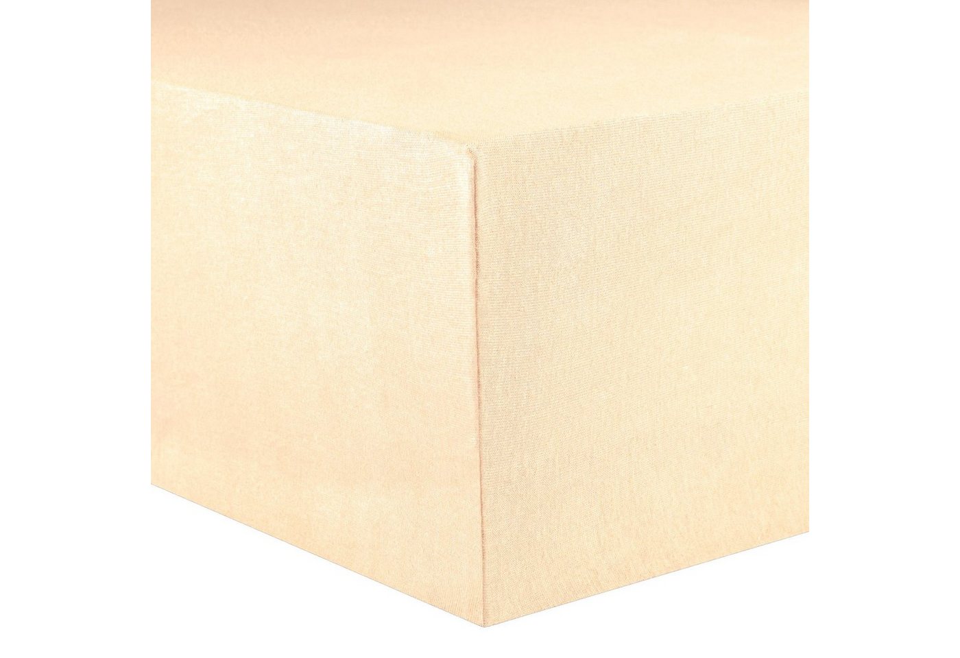 CelinaTex Spannbettlaken Lucina Spannbetttuch Jersey 2erSet 60x120-70x140cm natur, Baumwolle, (2 Stück), bügelfrei,faltenfreier Sitz,formstabil und dauerelastisch von CelinaTex