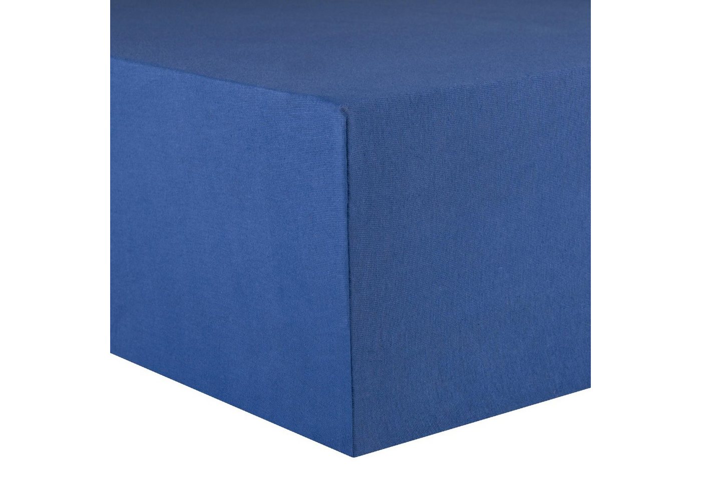 Spannbettlaken Lucina Spannbetttuch Jersey 3erSet 60x120-70x140cm royalblau, CelinaTex, Baumwolle, (3 Stück), bügelfrei,faltenfreier Sitz,formstabil und dauerelastisch von CelinaTex