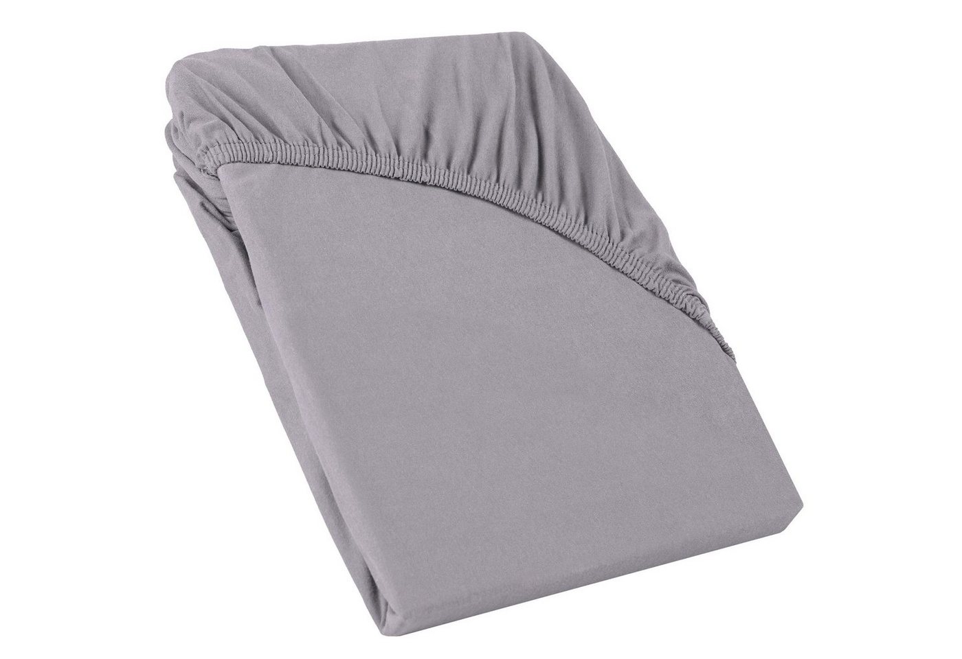 CelinaTex Spannbettlaken Perla Topper Laken Jersey 120x200-130x200cm dunkelgrau, Baumwolle, (1 Stück), bügelfrei,faltenfreier Sitz,formstabil und dauerelastisch von CelinaTex
