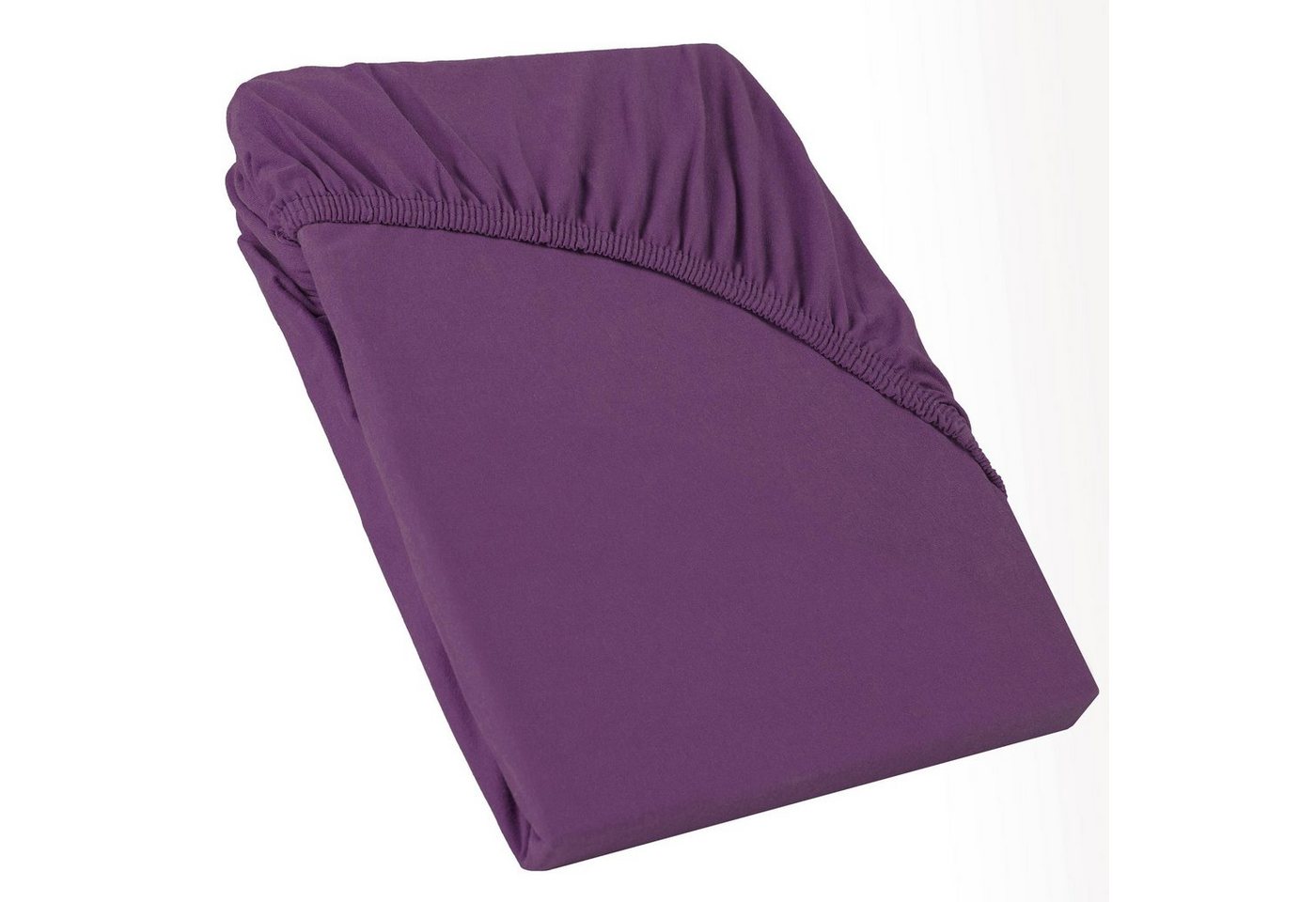 CelinaTex Spannbettlaken Relax Spannbetttuch Rundumgummi 90x200-100x220cm lila, Baumwolle, (1 Stück), bügelfreifaltenfreier Sitz formbeständigformstabilhautsympathisch von CelinaTex