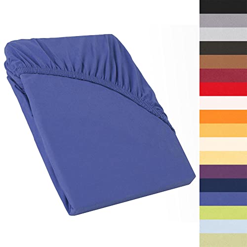 CelinaTex Perla Boxspringbett Wasserbett Topper Spannbettlaken 90x200-100x200 cm royal blau Jersey Mako Baumwolle 160g/qm Bettlaken Laken CelinaTex Perla Boxspringbett Wasserbett Topper Spannbettlaken 90x200-100x200 cm royal blau Jersey Mako Baumwolle 160g/qm Bettlaken Laken von CelinaTex