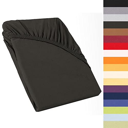 CelinaTex Perla Boxspringbett Wasserbett Topper Spannbettlaken 140x200-160x200 cm anthrazit Jersey Mako Baumwolle 160g/qm Bettlaken Laken CelinaTex Perla Boxspringbett Wasserbett Topper Spannbettlaken 140x200-160x200 cm anthrazit Jersey Mako Baumwolle 160g/qm Bettlaken Laken von CelinaTex
