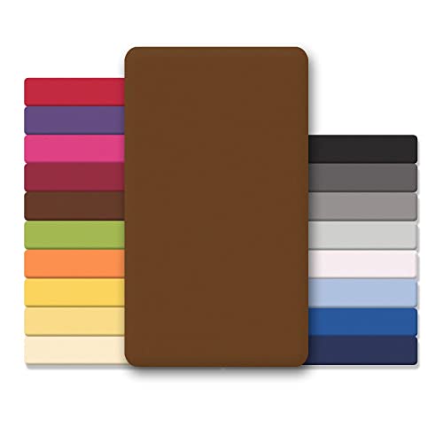 CelinaTex Jersey Topper Spannbettlaken Lucina 200x200-200x220cm Schoko braun 100% Baumwolle gekämmt bis 12cm Matratzenhöhe Spannbettbezug, Leintuch, Bettlaken, elastisch, Strech, Oeko-Tex CelinaTex Jersey Topper Spannbettlaken Lucina 200x200-200x220cm Schoko braun 100% Baumwolle gekämmt bis 12cm Matratzenhöhe Spannbettbezug, Leintuch, Bettlaken, elastisch, Strech, Oeko-Tex von CelinaTex